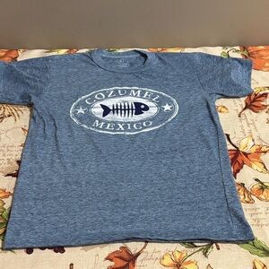 5/$3 Blue Kids T-Shirt with Fish Design